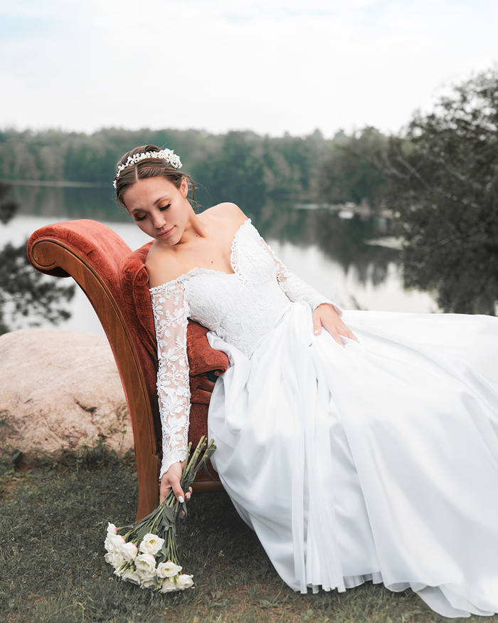 Bridal photo shoot in Wisconsin by Pivot Port